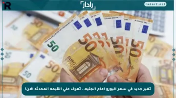 تغير جديد في سعر اليورو أمام الجنيه.. تعرف على القيمة المحدثة الآن!